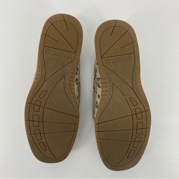 Sperry Angelfish Leopard Sequin Slip On Loafers Boat Shoes, 7M - Picture 8 of 9